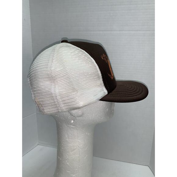 Vintage 1987 Kirtland Open IIX Golf Snapback Mesh Trucker Hat Cap Brown Unworn - Picture 4 of 10